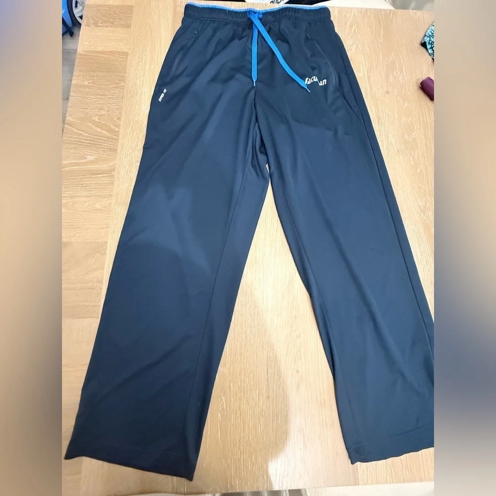 Men's Charcoal Joggers with Blue Accents